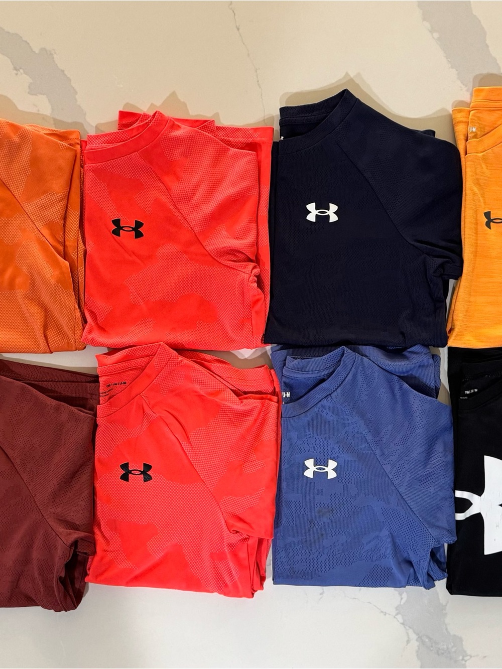 Under Armour Kids Short-Sleeve Performance Tees - Red, Navy, Blue, Orange